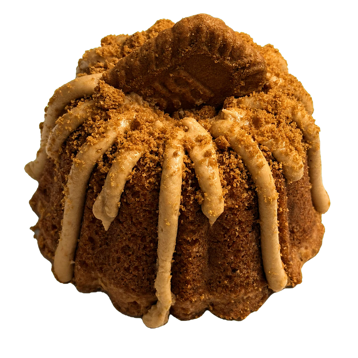 Cookie Butter Crunch cake with cookie butter icing and crumbles